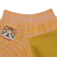  ふくふくにゃんこ ミックスカラースニーカーソックス
