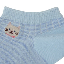  ふくふくにゃんこ ミックスカラースニーカーソックス
