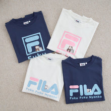  FILA×ふくふくにゃんこ ロゴTシャツ
