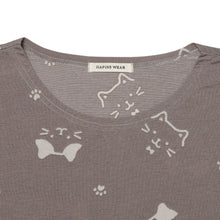  ふくふくにゃんこ ひんにゃりフェイスTシャツ
