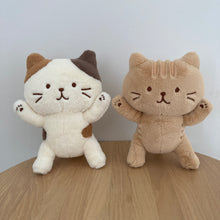  ふくふくにゃんこ 　POSEIES(ポージーズ)  自由にポーズが楽しめる 癒し系 ぬいぐるみ マスコット
