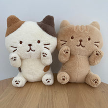  ふくふくにゃんこ 　POSEIES(ポージーズ)  自由にポーズが楽しめる 癒し系 ぬいぐるみ マスコット

