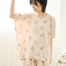  ふくふくにゃんこ ひんにゃりフェイスTシャツ
