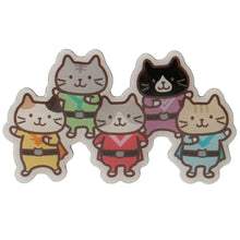  ふくふくにゃんこ ニャンレンジャーピンバッジセット
